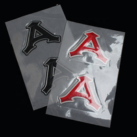 Nouvelles étiquettes en TPU personnalisées avec lettres 3D, logo, nom, en relief pour vêtements