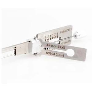 Nueva llegada SS304 2-IN-1 2 en 1 ISEO R6 Civil House Lock Opener Lock Pick Set Herramientas de cerrajería - Product Image 4
