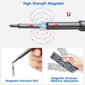 Jeu de tournevis multi-usages 24 bits avec poignée en acier pour réparation électronique, compatible DIY et OEM - Product Image 4