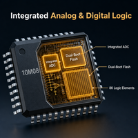 Circuit intégré (CI) microcontrôleur 10M08SAM153C8G avec 81 entrées/sorties, 320K Flash FPGA