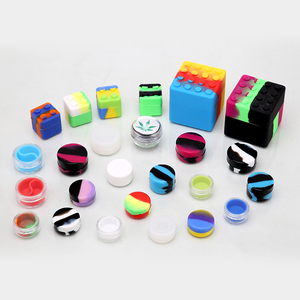 Contenitore per barattolo di cera in Silicone combinato contenitori in Silicone per la conservazione dell'olio barattolo multicolore per concentrato - Product Image 6