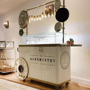 Customized Modern Metal Dessert &amp; Wedding <strong>Candy</strong> <strong>Cart</strong> with 200 Units Capacity Foldable Design for Parties - Product Image 2