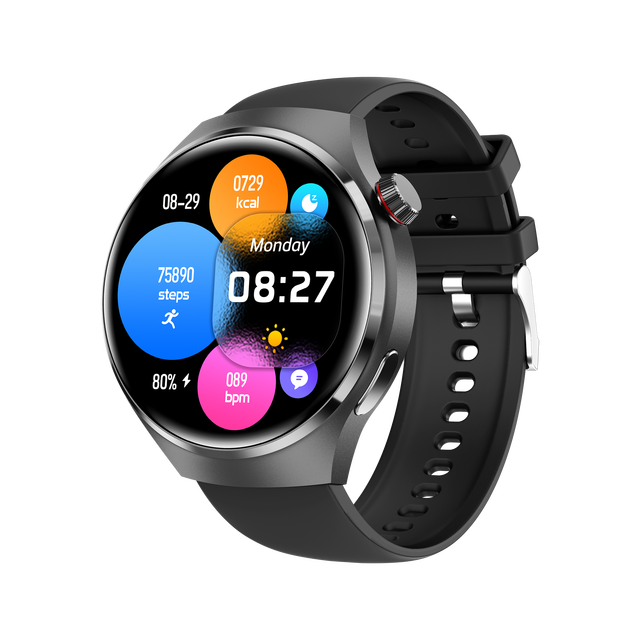 Watch  Pro Smartwatch with Body Temperature Gps Track Ip68 Waterproof Bt Call NFC  Payment Code Connect Two in One Relojes