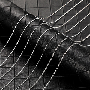 Collana da Donna con Catene Miste, Stile Box Snake Wave, Gioielli alla Moda - Product Image 2