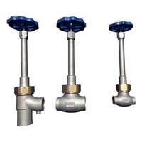 Vanne d'arrêt basse température DJ21F-40P DN6 à axe long et manchon court 328DJ40 en acier inoxydable pour distributeur de carburant
