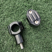 CNC klem batang pegangan motor, mesin presisi aluminium, klem peninggi setang sepeda motor