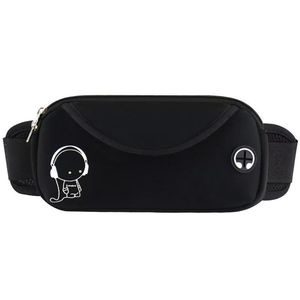 Waterproof Running Unisex <b>Large</b> Capacity Adjustable Strap Invisible Phone Holder Sweatproof Design Belt Bag Sports Waist Bag - Product Image 1