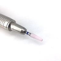Embouts de ponceuse à ongles professionnels en céramique coniques, lime à ongles acrylique, embout de ponceuse en forme de flamme pour le nail art, la manucure, le gel, les cuticules, pour débutants