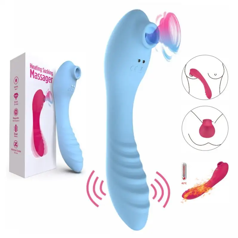 डबल अंत दोहरी मोटर हीटिंग सक्शन Vibrators महिलाओं के लिए 10 कंपन जी हाजिर थरथानेवाला Sextoy Consoladores Vibradores सेक्स खिलौने %