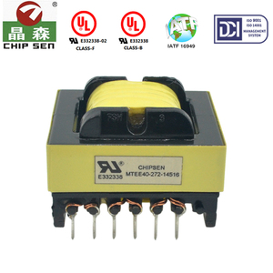 Transformadores de Potencia de Alta Frecuencia <span class=keywords><strong>CHIPSEN</strong></span> EE40 Personalizados, Bobinado de Cobre, Bobina de Luz LED de 12V, Variable de 20KHz-500KHz, IEC60076 - Product Image 6