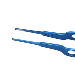 คีมฟันไทเทเนียมขนาด1*2ฟันเครื่องมือผ่าตัดไมโครอุปกรณ์เกี่ยวกับโรคตา4.9นิ้ว - Product Image 3