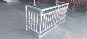 Stainless Steel Balcony Railings Deck <b>Mounted</b> Contemporary Design Rust Resistant Outdoor Use - Product Image 3