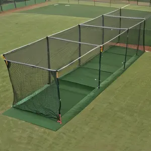 Cage de frappe de baseball robuste de 2.1m * 2.1m filet de cage de frappe de baseball/softball intérieur/extérieur résistant aux intempéries