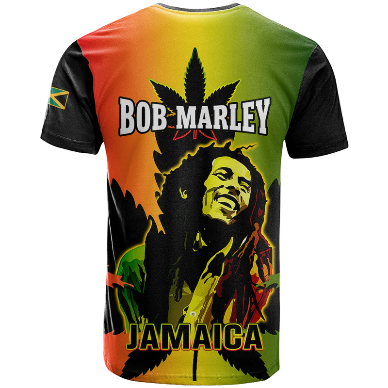 Camiseta Marley Para Hombre Reggae Unisex Top Jamaica