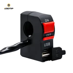 Motorfiets Elektrisch Systeem Rem Handvat Schakelaar Snoer Is 55 Meter Lang 5v2a Usb Oplaadpoort Met Zacht Rubber Waterdicht Deksel