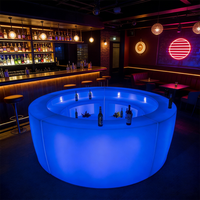 Comptoir de bar lumineux portable en plastique PE étanche IP54 pour mariage et fête