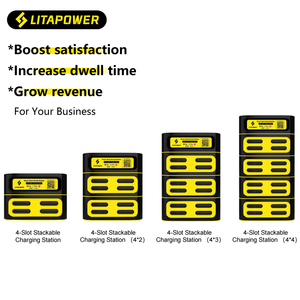 Guangdong Mobiele Telefoon Oplader Cafe Oplaadstation Verhuur 4 8 12 Slots Gedeelde Power Banks Scan-To-Charge Via Qr-Code - Product Image 1