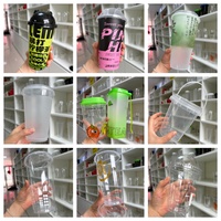 Gelas Plastik Kopi Es Transparan Bentuk U Dasar Bulat PET Sekali Pakai Bermerek Khusus 10 12 14 16 18 20oz Dengan Tutup untuk Minuman Bawa Pulang