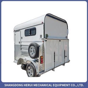 Remolque de Carga Recta para 2 Caballos, Diseño Superior y Personalizado, con Armario Integrado, para Transporte de Caballos Europeos - Product Image 3