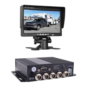 ODM/OEM 4 Channel 1080P Mobile Vehicle Truck DVR and 7" IPS HD Monitor for Fleet Truck Van Bus