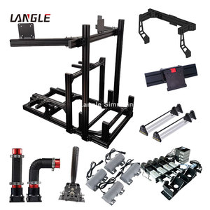 Soporte de Monitor para Simulación de Carreras, Económico, Modelo LANGLE-4080, Perfil de Aluminio con Ranura en T, para Uso en Interiores - Product Image 6