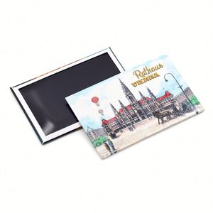 High Quality Cheap Tin Magnet Vienna Souvenir Custom Design Promotional Home Decoration Magnets for <b>Fridge</b> - Product Image 4