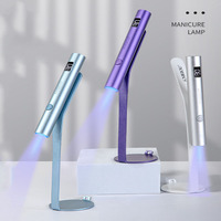 Lampe UV LED portable sans fil mini en métal pour le durcissement du vernis gel, 3W, rechargeable, séchage rapide, tête en silicone, usage domestique