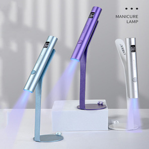 Lampe UV LED portable sans fil pour séchage rapide du vernis gel, mini séchoir à ongles en métal 3W avec tête en silicone - Product Image 6