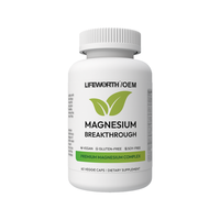 Complément calmant LIFEWORTH, glycinate de magnésium, malate et citrate pour les muscles, les nerfs et l'énergie