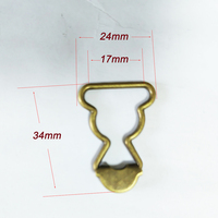 Boucle réglable en alliage de zinc, diamètre intérieur 17 mm. Attache coulissante vintage en maille à dos plat, lavable, pour vêtements BJD DIY et bretelles pour chiens