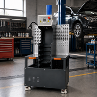 Amsxzo HY-3001 Máquina Hidráulica para Extraer e Instalar Bujes de Suspensión Automotriz, Prensa de Bujes de Chasis de Acero al Carbono 220V, Herramienta de Reparación