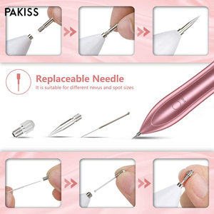 Stylo de beauté électronique sans fil PAKISS FY-105, technologie d'électrodes, écran numérique, garantie 1 an pour les soins de la peau, les taches, les tatouages et les grains de beauté - Product Image 4