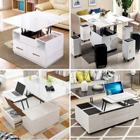 Mécanisme de table basse relevable WT01-01 avec charnières à ressort extensibles pour cuisine et usage scolaire en métal, fer et acier