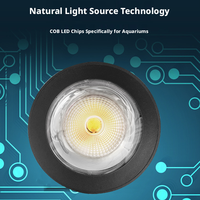 Lampe LED pour aquarium, éclairage COB pour plantes d'aquarium, luminosité réglable, support en alliage d'aluminium avec fixation par pince