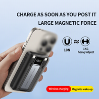 Fabrikneue 10000mAh Powerbank mit integrierten 2 Kabeln, schnellem Laden, LED-Digitalanzeige, kabellosem Handy-Ladeständer und magnetischer Halterung