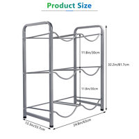 Stand Alone 5 Gallonen Wasser flasche Lager regal Handbuch Waren regal Krug halter Eimer Rack Platzsparend für Wassersp ender
