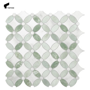 Tostone popolare naturale bianco lucido <span class=keywords><strong>marmo</strong></span> irregolare mattonelle di mosaico <span class=keywords><strong>per</strong></span> il moderno bagno all'ingrosso <span class=keywords><strong>cucina</strong></span> parete Design del pavimento - Product Image 6