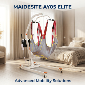 Elevador <span class=keywords><strong>de</strong></span> Pacientes a Batería con Eslinga <span class=keywords><strong>de</strong></span> Cuerpo Completo y Asistencia Manual <span class=keywords><strong>de</strong></span> Rescate en el Suelo para el Cuidado en el Hogar <span class=keywords><strong>de</strong></span> Personas Mayores - Product Image 1