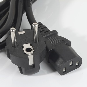 สายไฟ AC 1.5 เมตร หัว CEE เป็น IEC C14 10A 250V สาย PVC แบบ SJT - Product Image 3