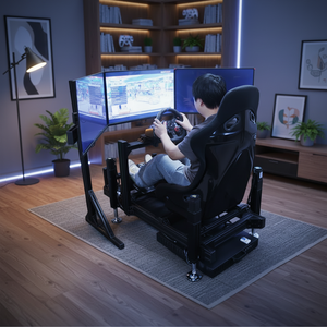 Simulador de Conducción de Carreras F1 para Interiores, Parque de Entretenimiento Comercial, 3 Pantallas, 3 DOF, Plataforma de Simulación de Carreras con Movimiento - Product Image 2