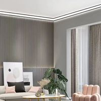 Nouvelles Arrivées Système de Rail LED en Aluminium pour Plafond d'Angle Supérieur Éclairage Principal Blanc Noir Profilé LED de Plafond
