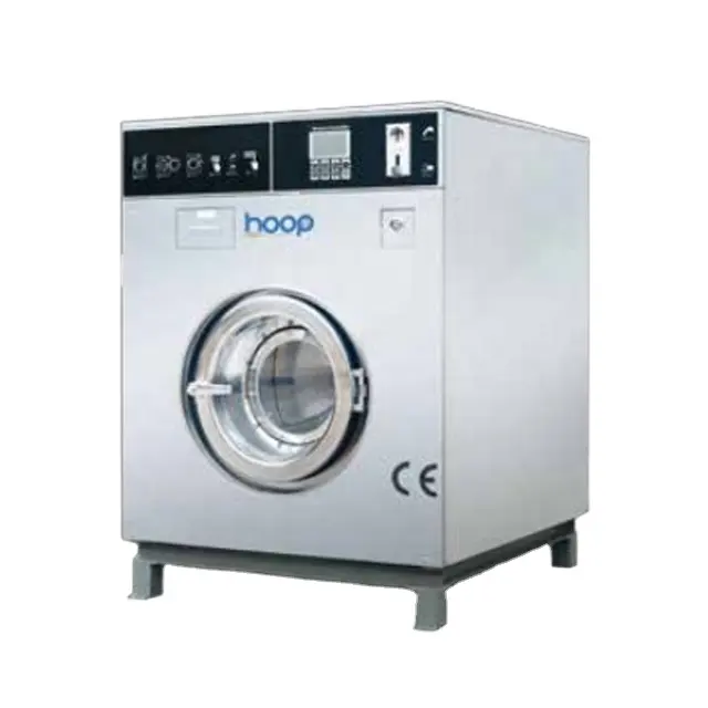 Hoop 10kg Münz betriebene Wäsche waschanlage Wasch extraktor für Waschsalon