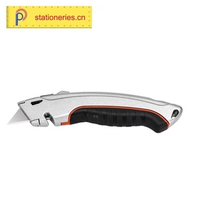 Có Thể Thu Vào Tay Cắt Công Cụ Kim Loại Hộp Cắt Kẽm Hợp Kim Nhiệm Vụ Nặng Nề Với Sk5 Lưỡi An Toàn Tiện Ích Dao Cắt - Product Image 3