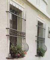 Grille de fenêtre décorative en fer forgé, barreaux de sécurité anti-effraction pour fenêtre, design de barreaux de sécurité pour fenêtre