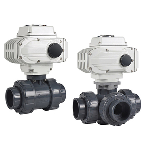 Bola Doble de UPVC |   Válvula Motorizada de 3 Vías DN50 de 12V para Control de Agua - Product Image 2