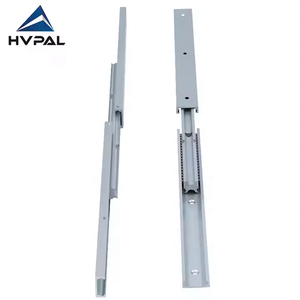 HVPAL Offre spéciale Glissières de tiroir robustes de 10 pouces à 3 couches pour meubles Glissières de tiroir en aluminium à pousser pour ouvrir - Product Image 4