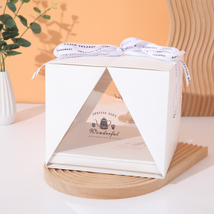 Hộp Đựng Bánh Ưa Thích Trang Trí Theo Yêu Cầu In Ấn Hộp Đựng Bánh Cuộn Hộp Giấy Bìa Cứng Trong Suốt Thụy Sĩ Nhỏ Có Cửa Sổ - Product Image 6