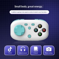 Y05 Mini Pengontrol Game Kompak Portabel Getaran Motor Ganda Pelepasan Kontinu untuk Switch PC Ponsel Android