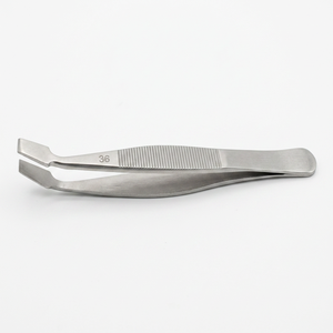 Pinzas de acero inoxidable con punta irregular, herramienta para recoger joyas, modelo 576, antimagnéticas 36A - Product Image 1