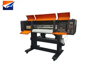 Maquinaria de impresora de inyección de tinta, cuatro cabezales de impresión para XP600 I3200, película de mascotas, 60cm, Digital, DTF, DTG, para impresión de camisetas
